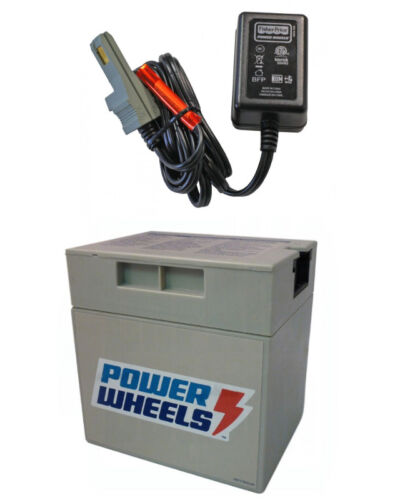 12V Replacement Battery & Charger Kit for Power Wheels B1055 Jeep Fire Rescue