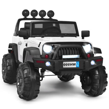 12V White Electric Kids Truck Car with MP3 and Remote Control