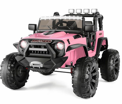 12V/24V Battery Powered Ride-On Truck with Remote Control for Kids