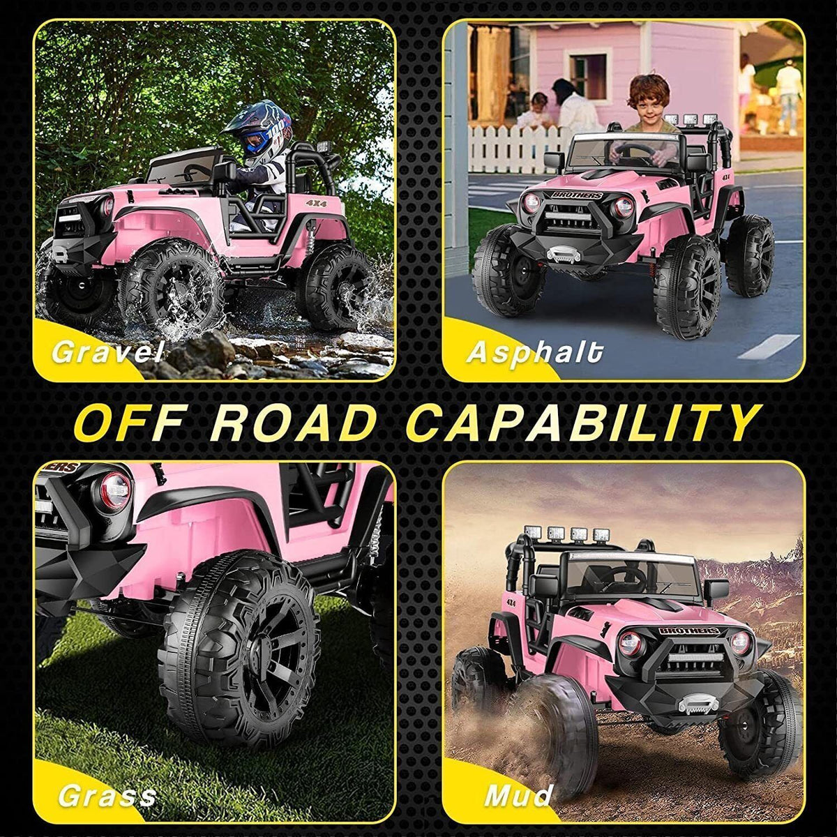 12V~24V Battery Powered Electric Ride-On Truck for Kids with Remote Control