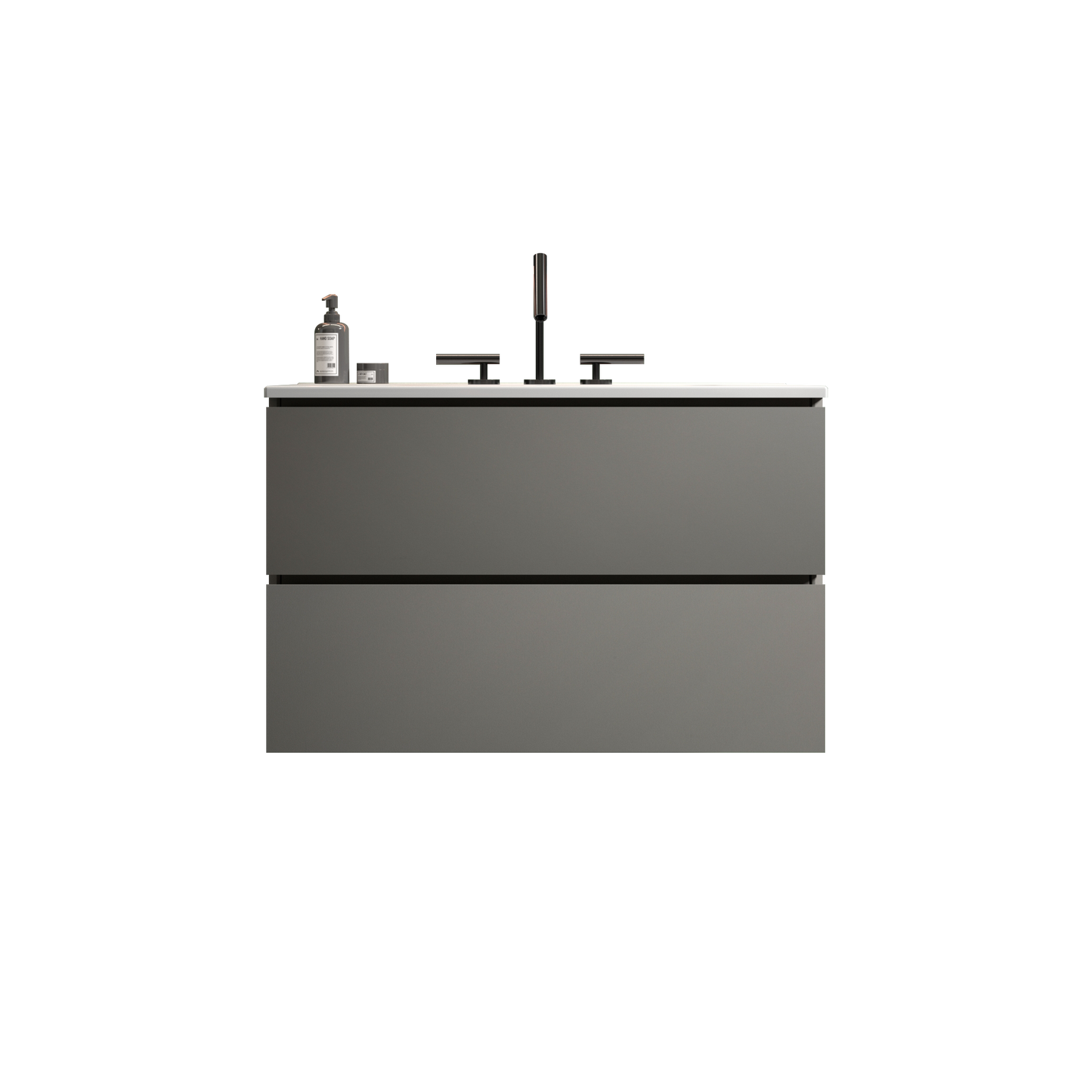 TIA 30" Wall Mount Space Grey Bathroom Vanity