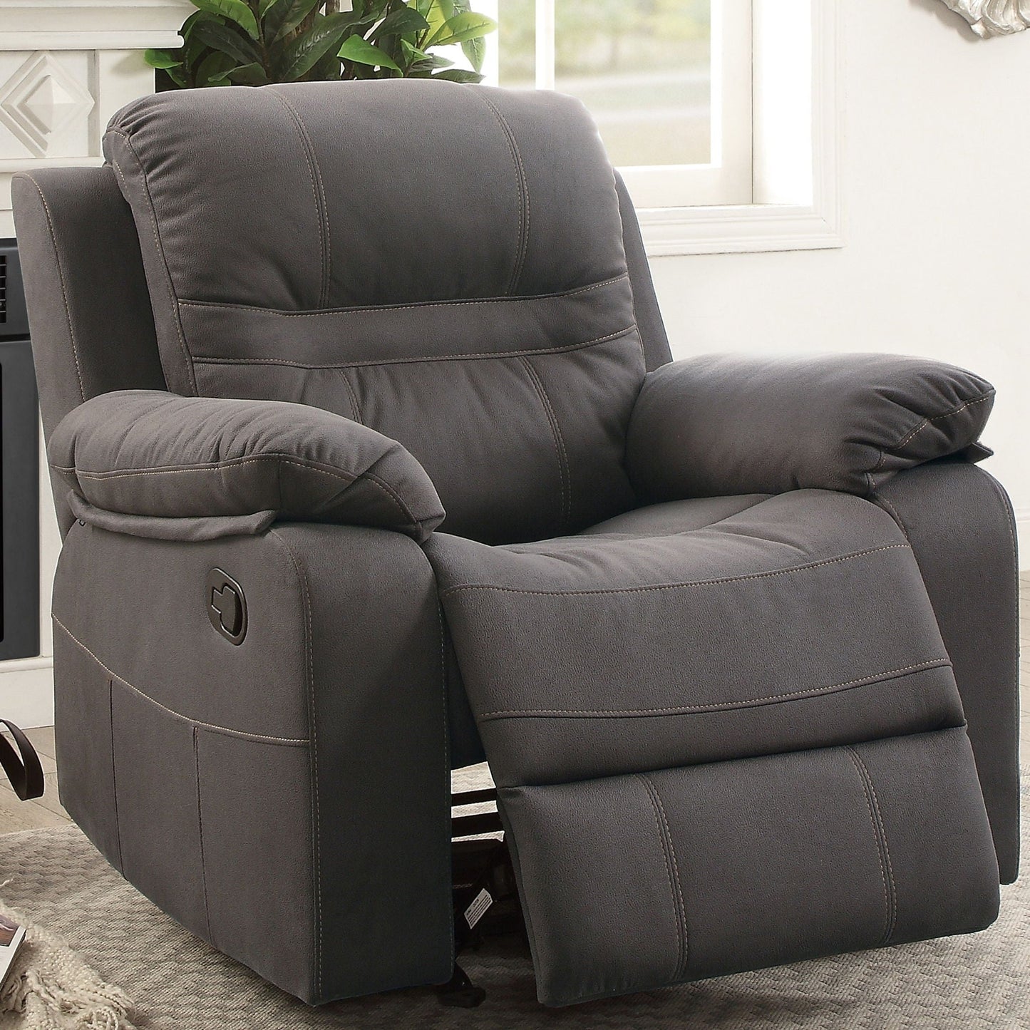 Modern Style Living Room Set With Pillow Arms