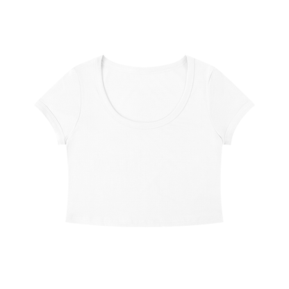 Loki & Ivy Women's Solid Color Slim Crop T-Shirt
