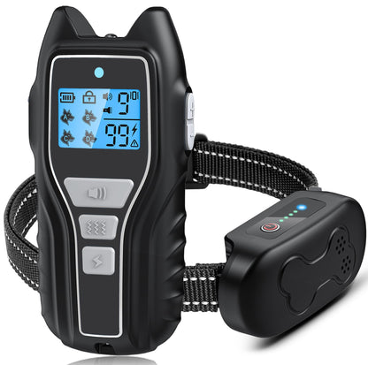 Dog Shock Collar With Remote Control, Waterproof Dog Training Collar Bk 2000FT Range, 4 Training Modes, Security Lock, Rechargeable IPX7 Waterproof Receiver, Fits Small Medium Large Dogs 15-120 Lbs