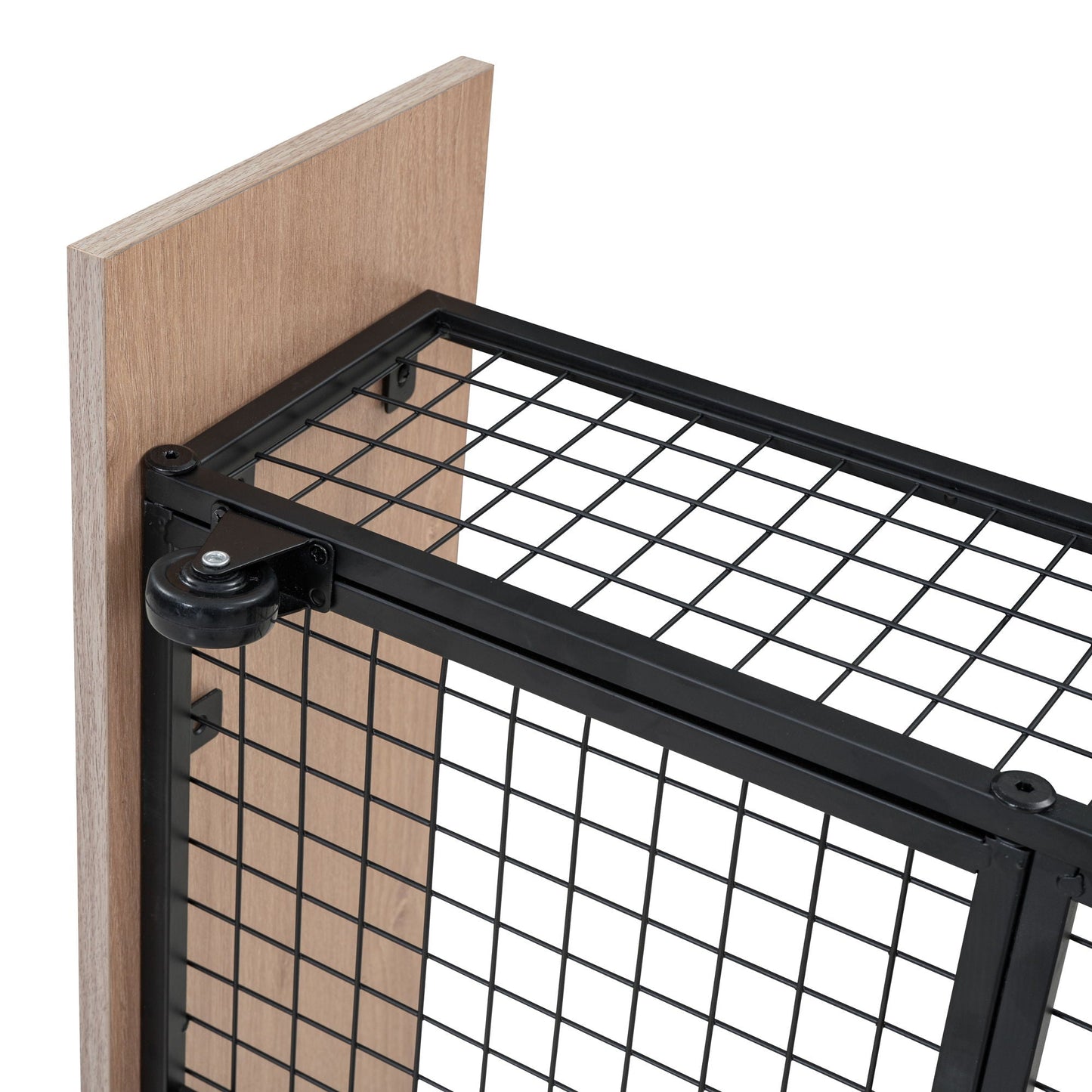 Triple Bunk Bed With Drawers, Multi-Functional Frame With Desks And Shelves In The Middle