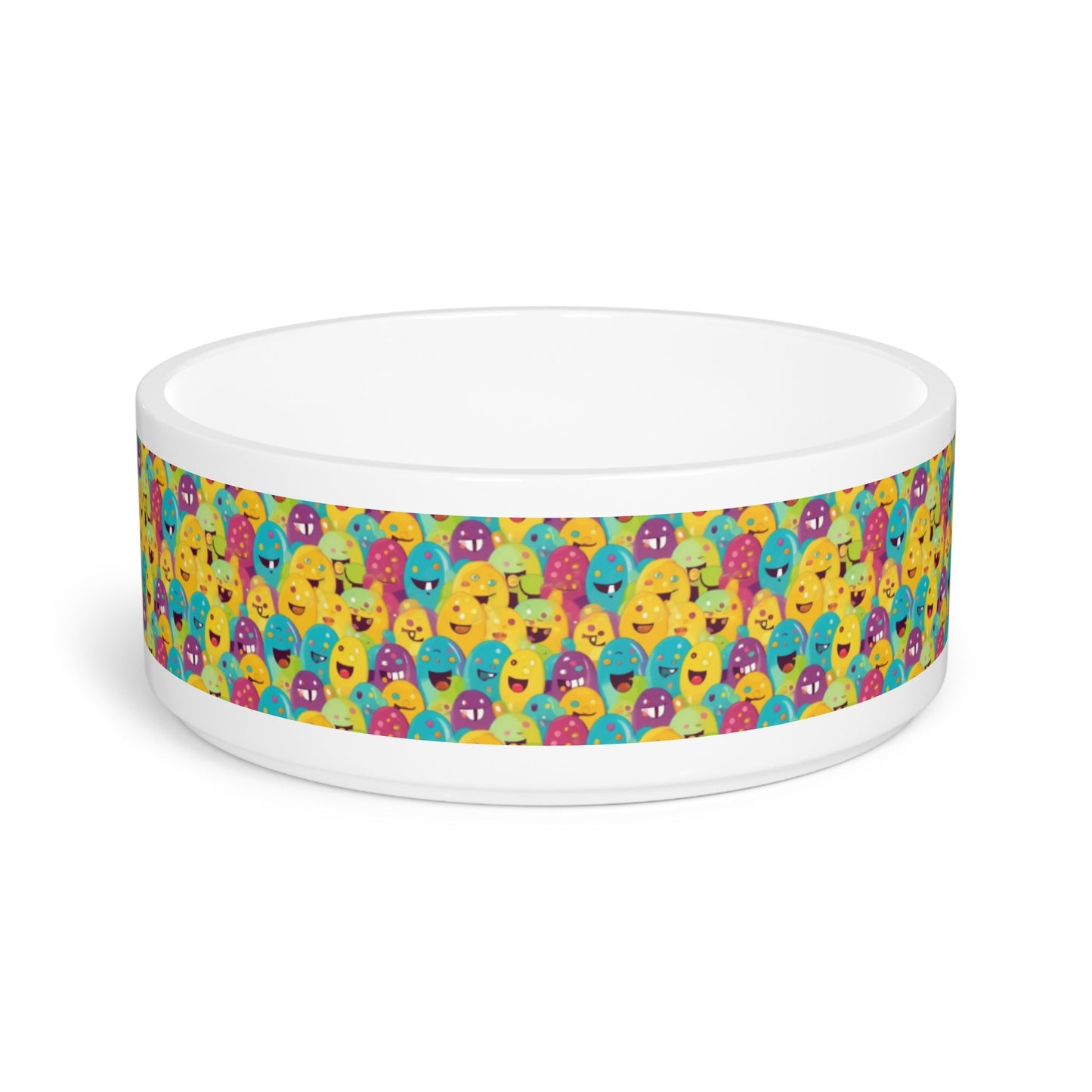 Giggle Crowd of Rainbow Blob Critters - Pet Bowl