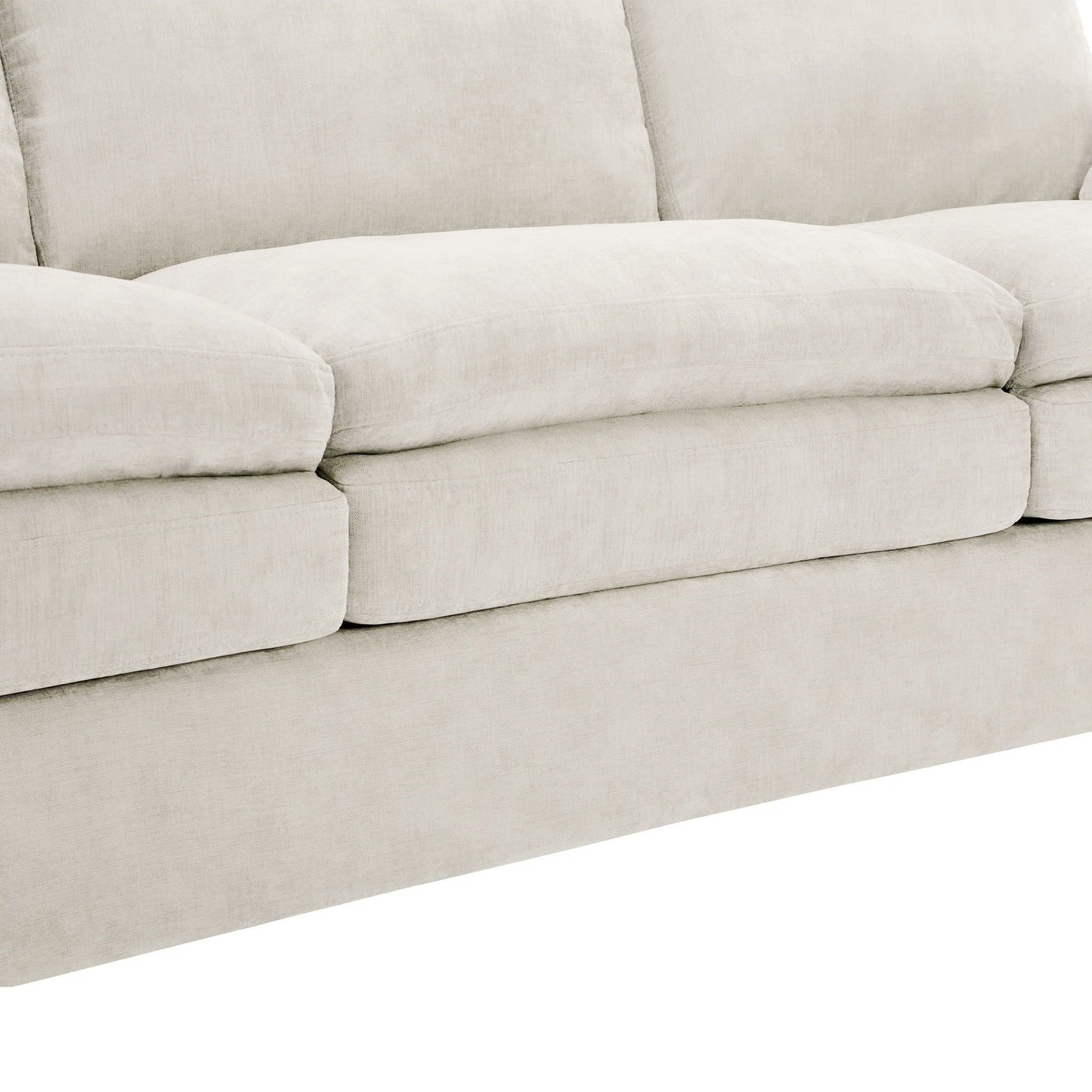 Cozy Upholstered Cushion Loveseat Sofa For Living Room