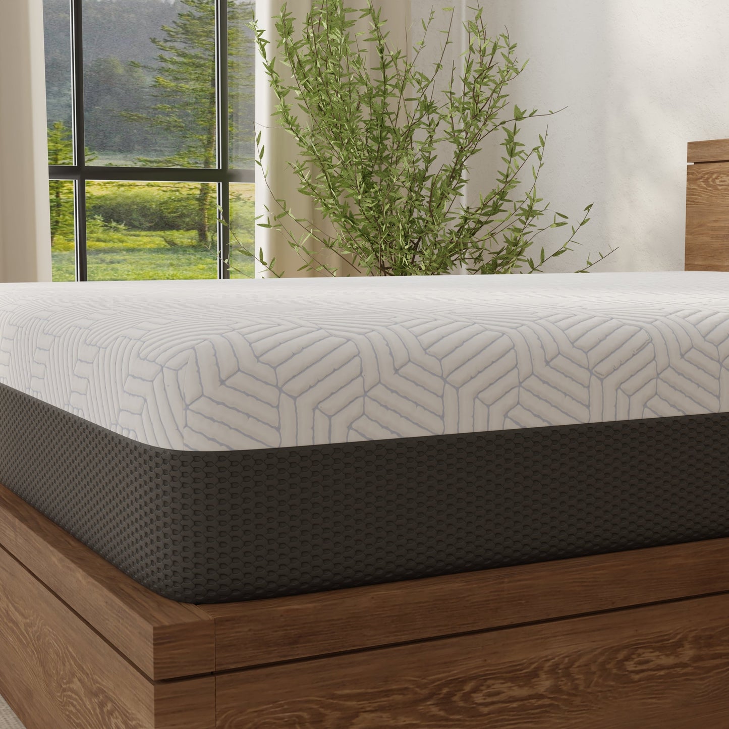 Omne Fria 12 Inch Queen Soft Mattress With Cooling Cover