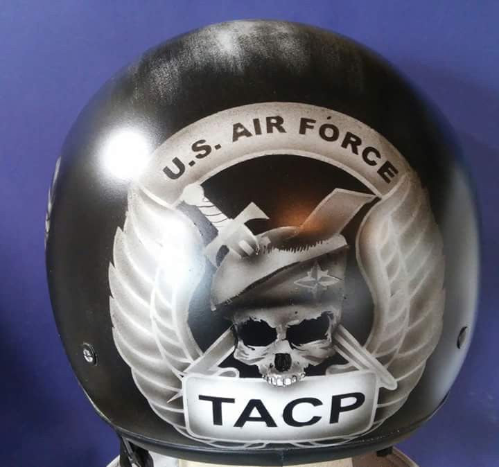 Harley Air Force themed helmet