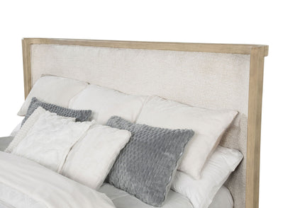 Kailani 52-inch Queen Wingback Bed Beige Oak