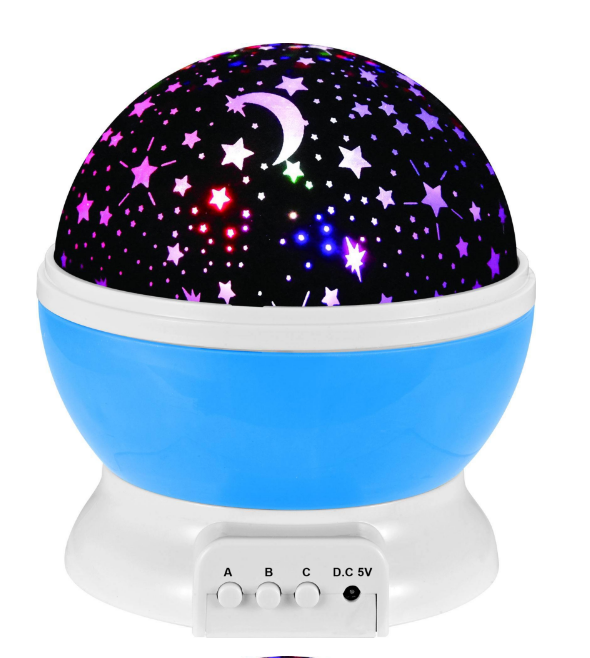 FlipStylez™ Celestial Pearl Multi-Mode Smart Projector | 360° Rotating Starry Sky Projector & Night Light with 6 Projection Films