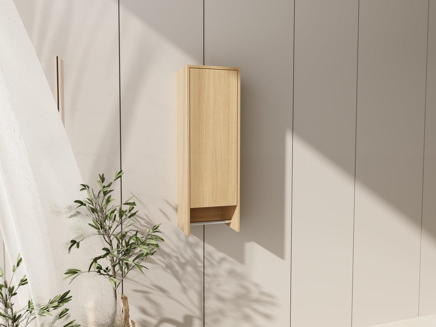 12 Inch Small Wall Mounted Side Cabinet