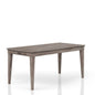 Rustic Dining Table 2 Storage Drawers And Leaf - Gray