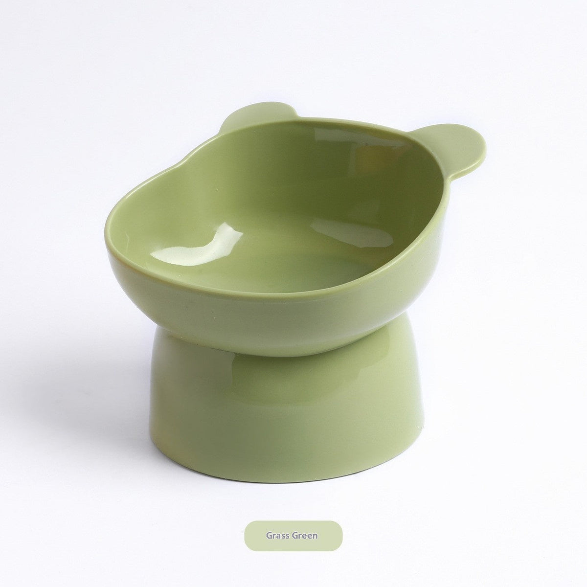 Oblique High Foot Neck Protection Anti-tumble Cat Pet Bowl