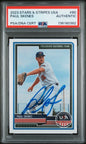Graded 2023 Panini Stars & Stripes USA Paul Skenes #80 Rookie RC Baseball Card PSA Authentic Auto