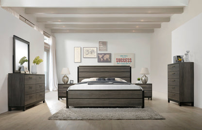 Ioana Contemporary Wood Panel Bed