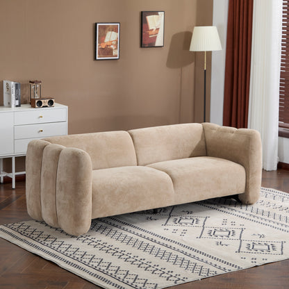 Tonson 83" 3-Seater Velvet Sofa, Wave Design