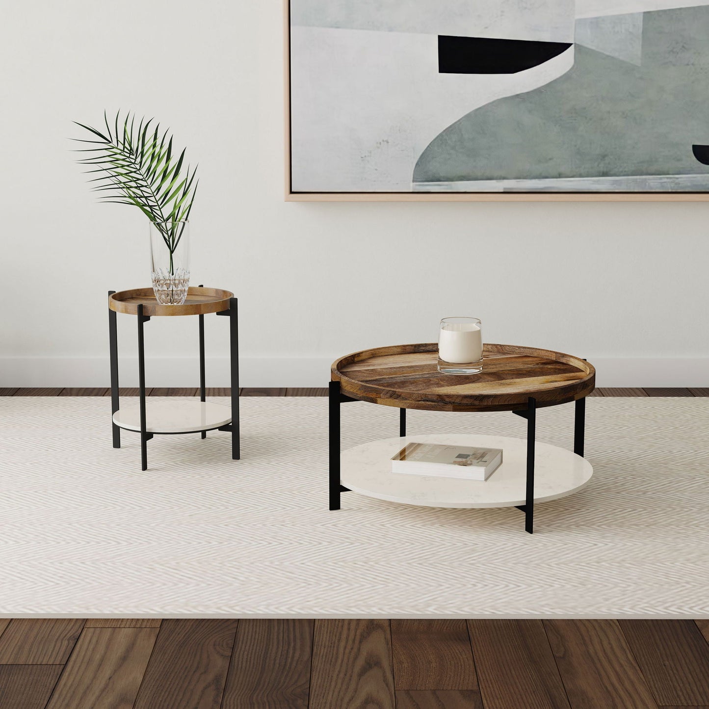 Cowper - Round End Table - Natural