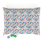 Pastel Pixel Weave in Diagonal Harmony - Pet Bed Pet Zen