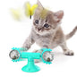 Cat Rotating Windmill Multi-Function Toys Itch Scratching Device Teeth Shining Toy