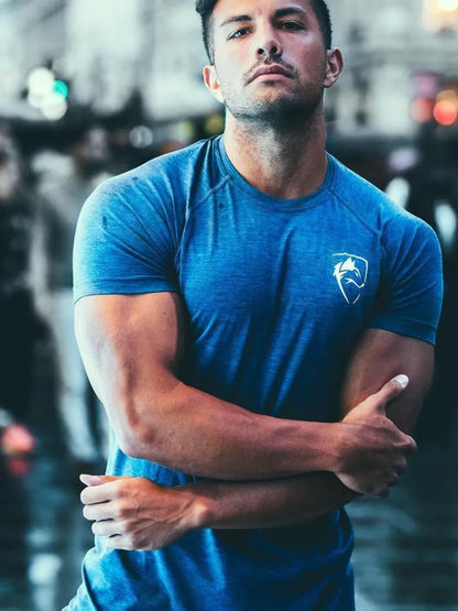 Men's Plus Size Round Neck Short Sleeve T-Shirt