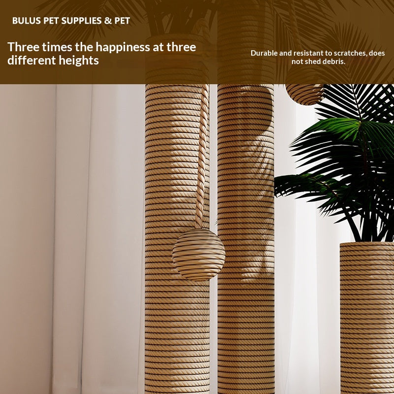 Cat Scratching Post, Cat Climbing Frame, Hemp Rope Cat Scratching Board, Vertical Boredom-Relief Pet Supplies, Cross-Border Hot-Selling Cat Climbing Frame, DIY Materials