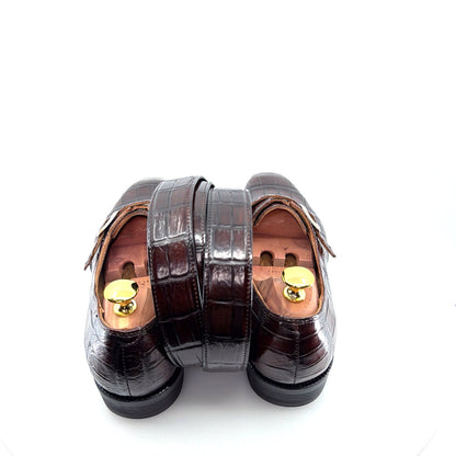 Maurice Custom Alligator Belt - Brown