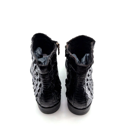 Maurice El Paso Hornback Alligator Boot Black