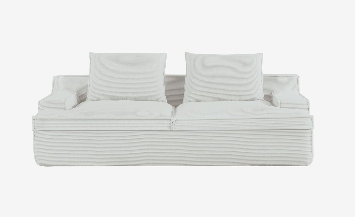 Nimbus - Oversized Full Foam 4 Seater Couch For Living Room Upholstered In Soft, Wide Armrests
