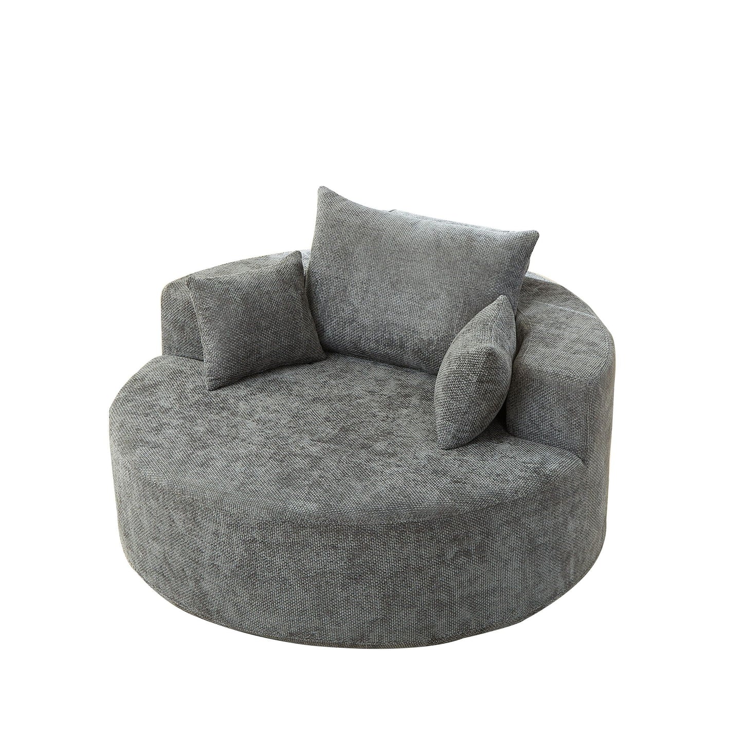 Single Sofa, Sleeper Chair For Living Room - Gray