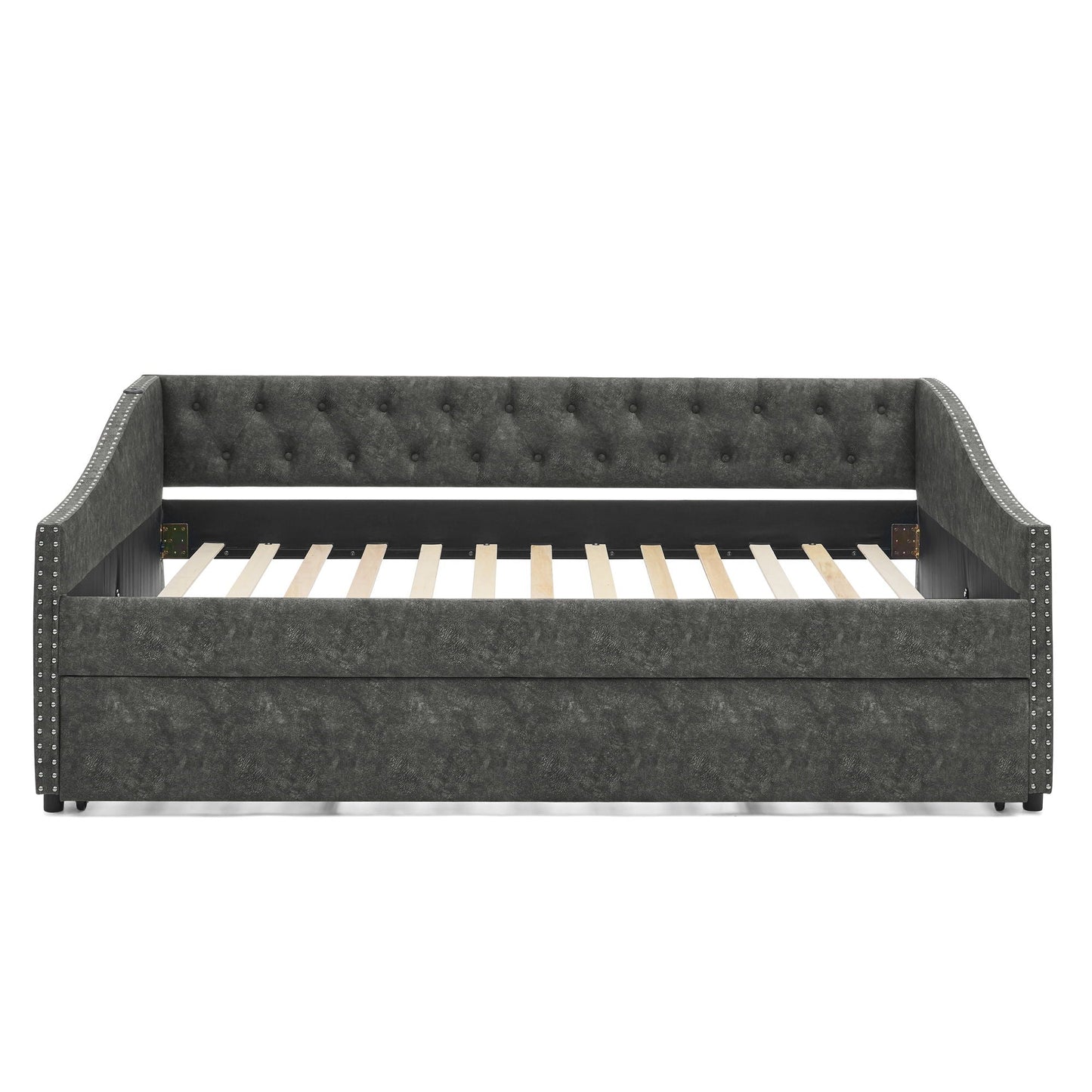 Upholstered Daybed With USB Charging & Pull Out Bed