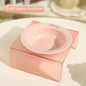 Pet Bowl High Foot Acrylic Rack Cat Ceramic