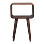 Minimalist Open Curved Nightstand