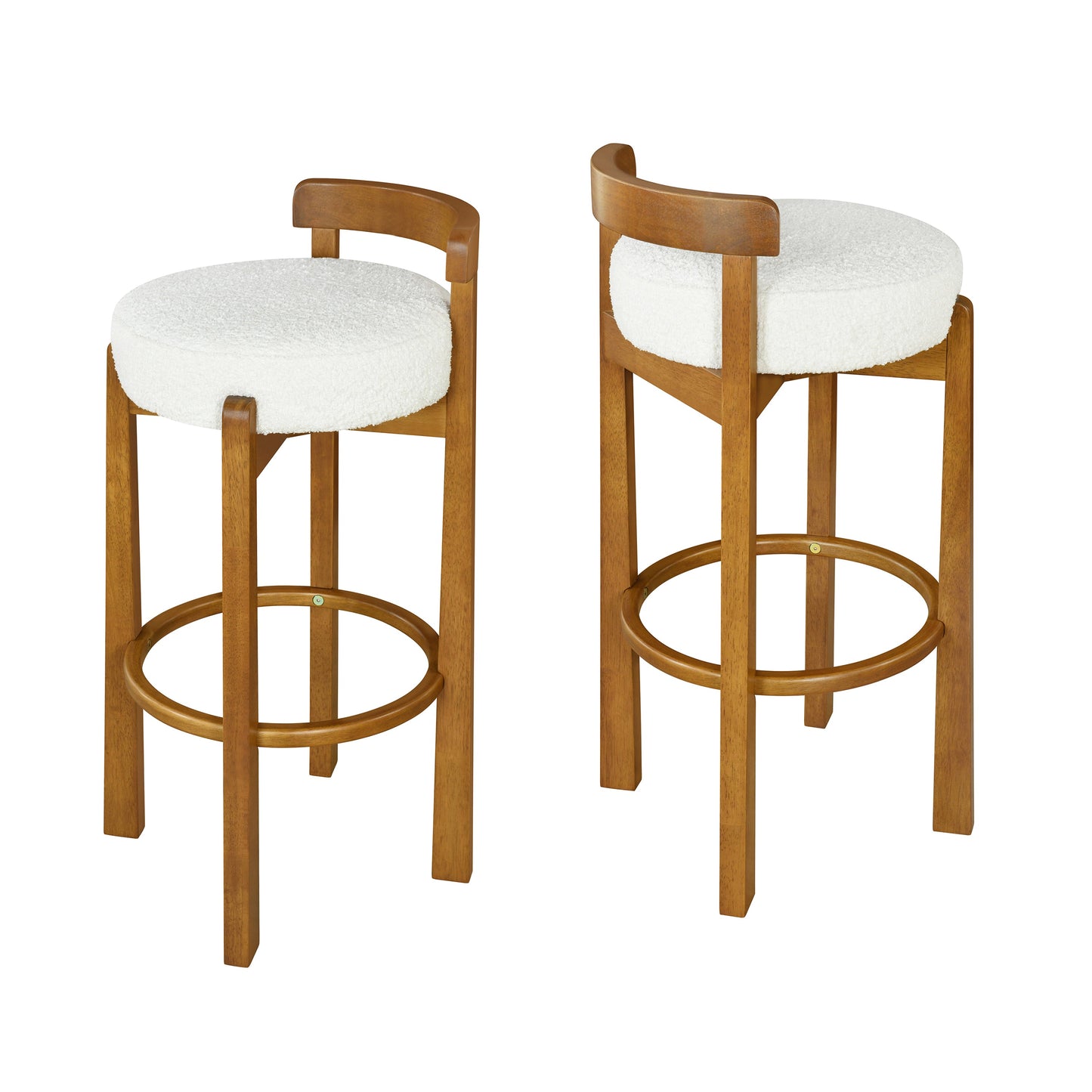 Elise Indoor Wooden Low Back Barstool