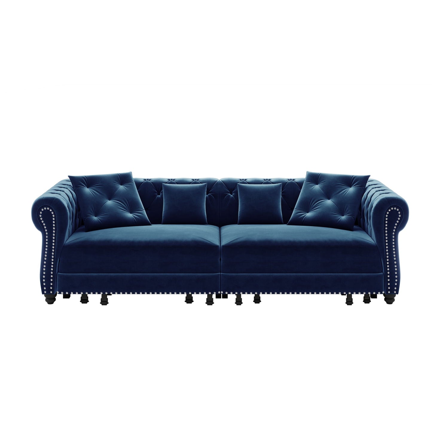 3 In 1 Pull Out Convertible Sleeper Sofa Bed, King Size, Chaise Lounge