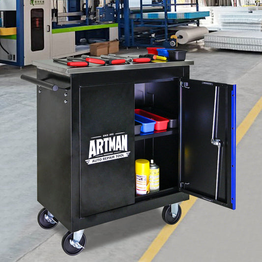 Movable Lockable Double Door Partition Storage Locker
