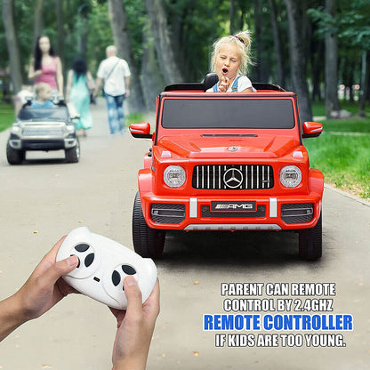 1:4 Mercedes-Benz AMG G63 Electric Ride-On Car for Kids - Red
