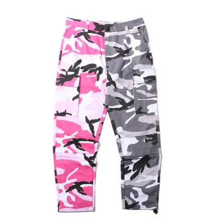 Pure Cotton Camouflage Overalls Men's Casual Pants