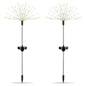 2Pcs Solar Powered Starburst Lights 240 LEDs Firework Lamp Garden Path Decor Lights