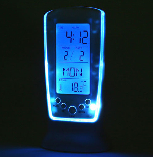 NOVA Multi-Function LED Digital Clock with Alarm, Temperature Display, and USB Charging Port