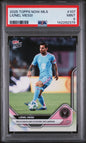 Graded 2025 Topps Now MLS Lionel Messi #107 Trio of Assists Adds to Historic Campaign Soccer Card PSA 9 Mint