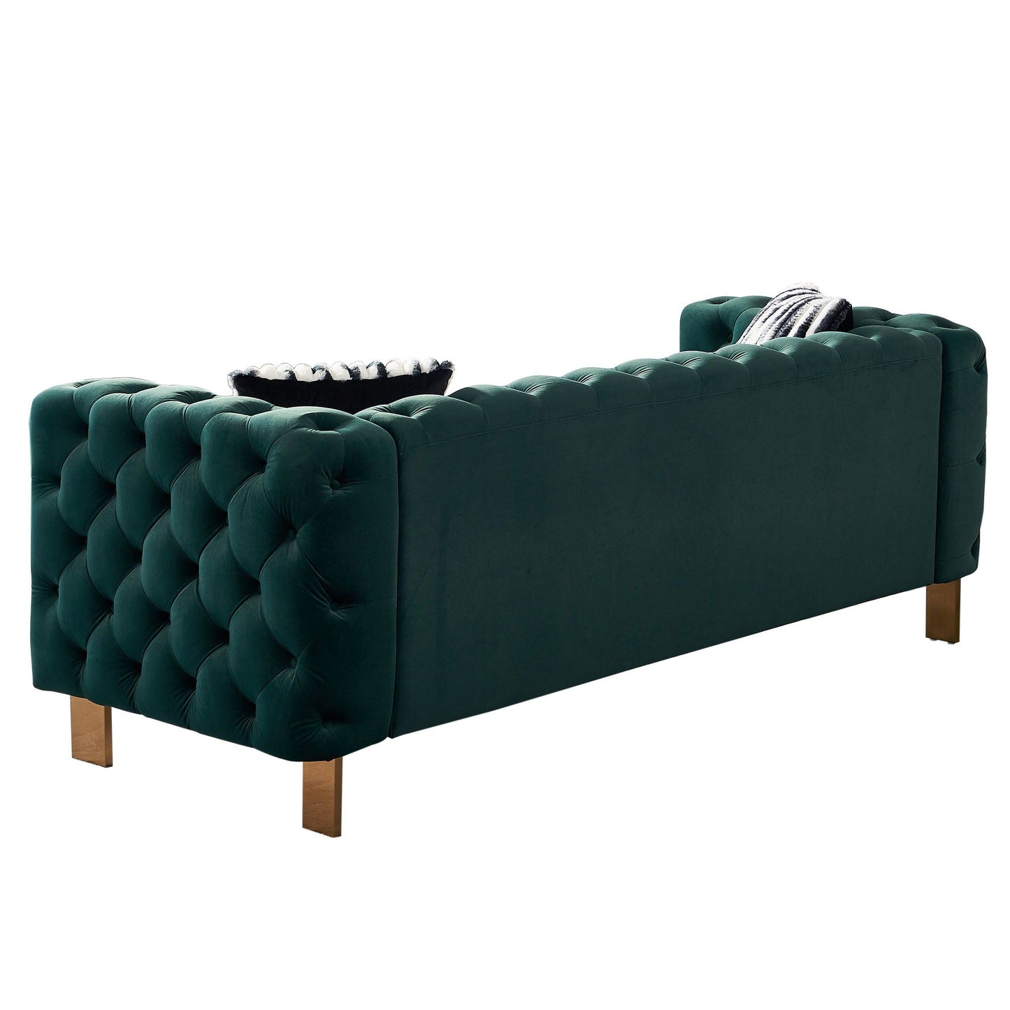 Chesterfield - Modern Tufted Living Room Sofa, 84.25''W Couch