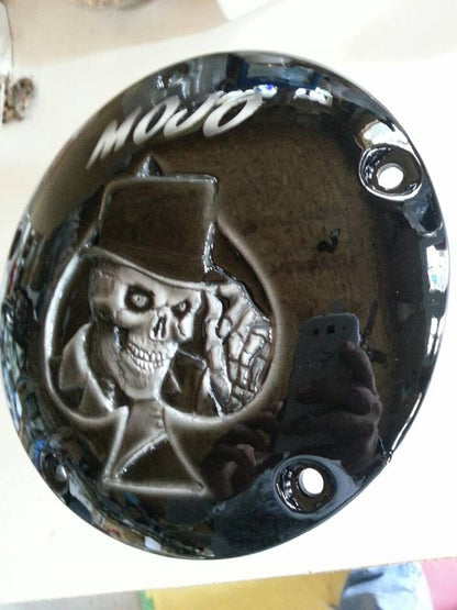 Harley Derby Cover Gentleman Skull Ace of Spades