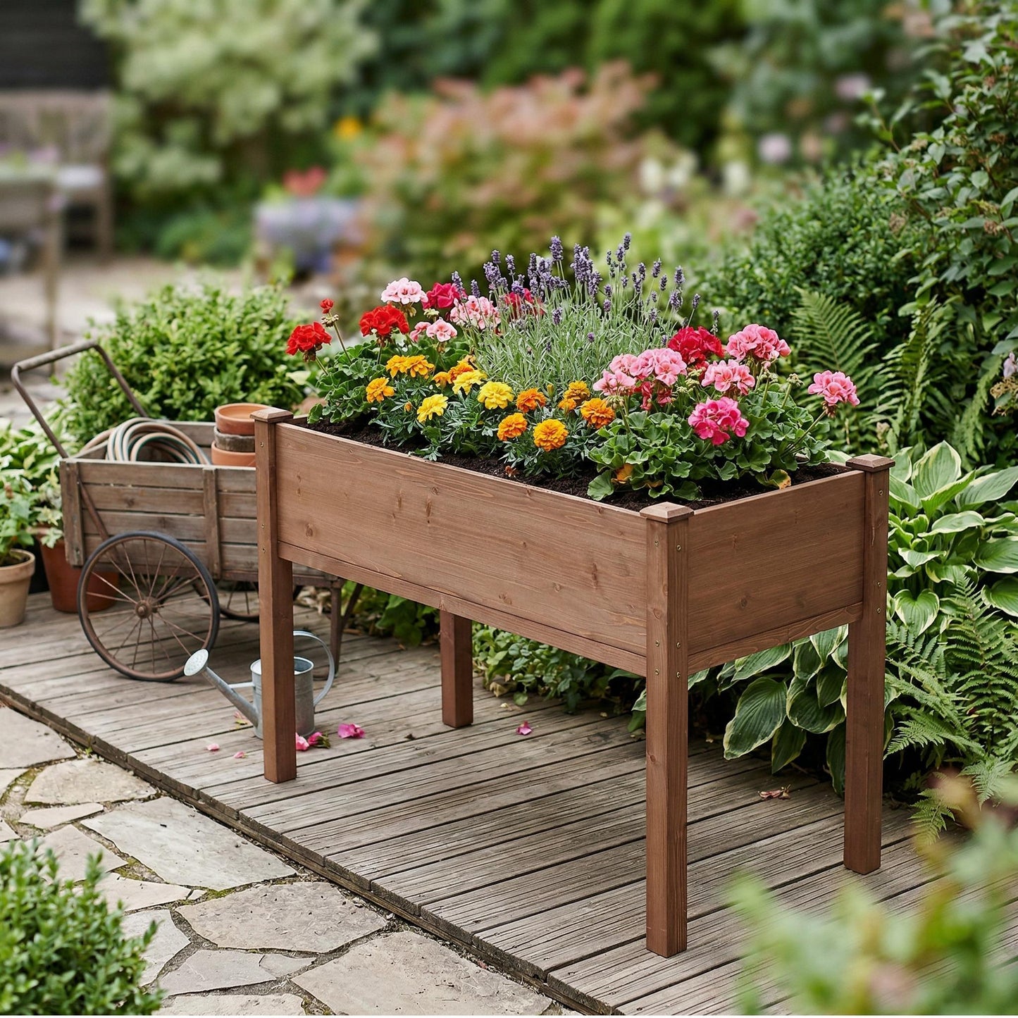 Elevated Raised Garden Bed For Outdoor
