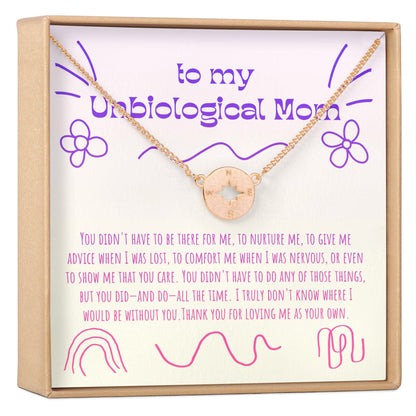 Unbiological Mom Necklace, Multiple Styles