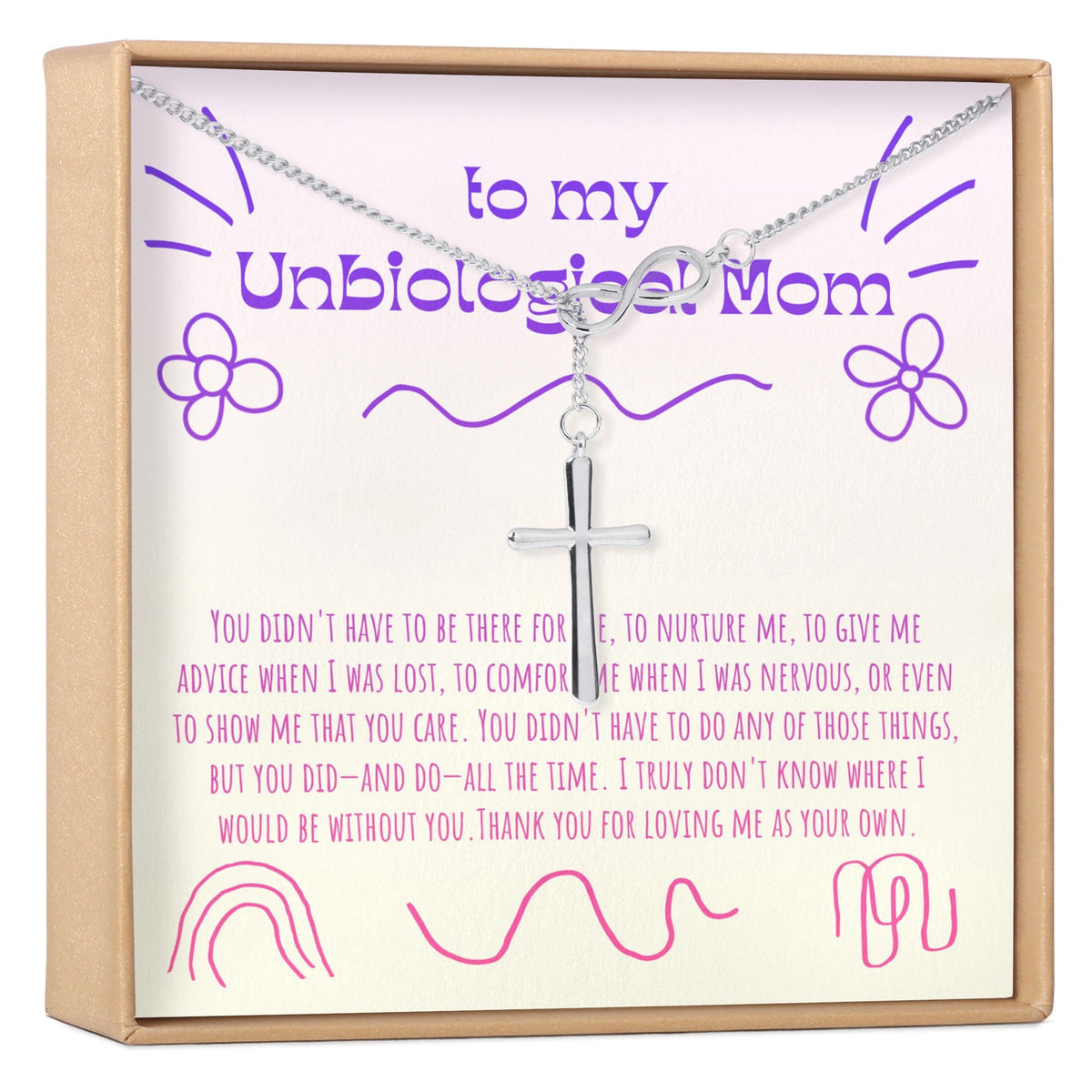 Unbiological Mom Necklace, Multiple Styles
