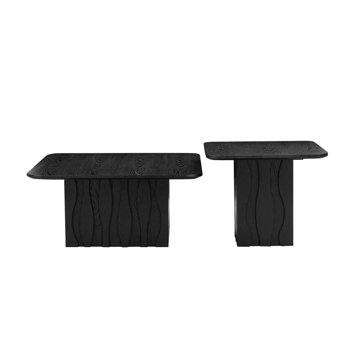 2PCS Nesting Square Coffee Table Set