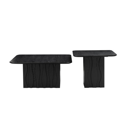 2PCS Nesting Square Coffee Table Set