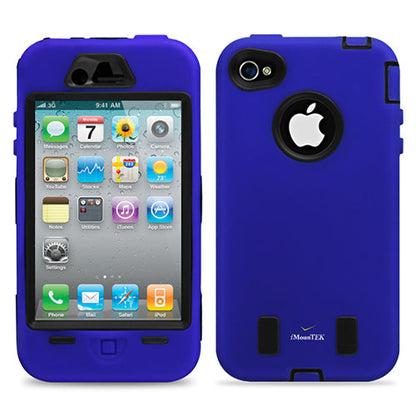 Rugged Matte Case with Pen & Screen Protector for iPhone 4/4S
