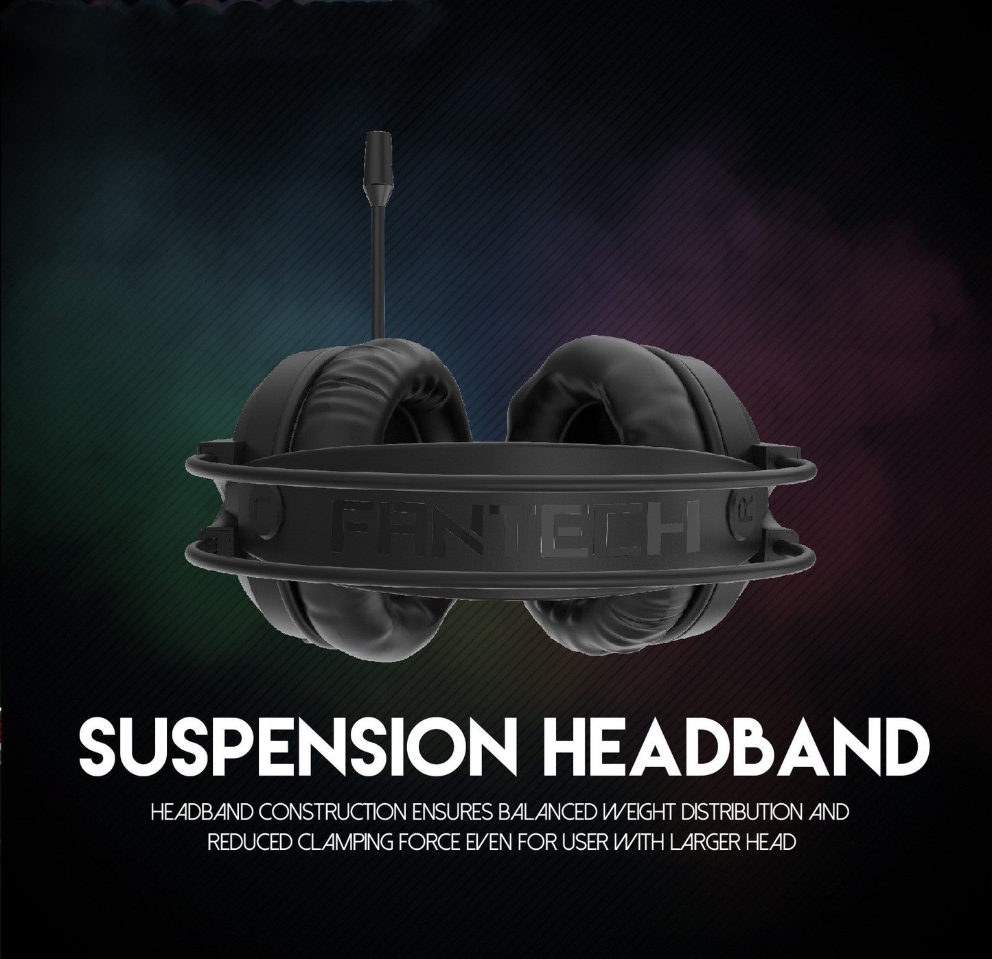 Head-mounted RGB breathing light headset